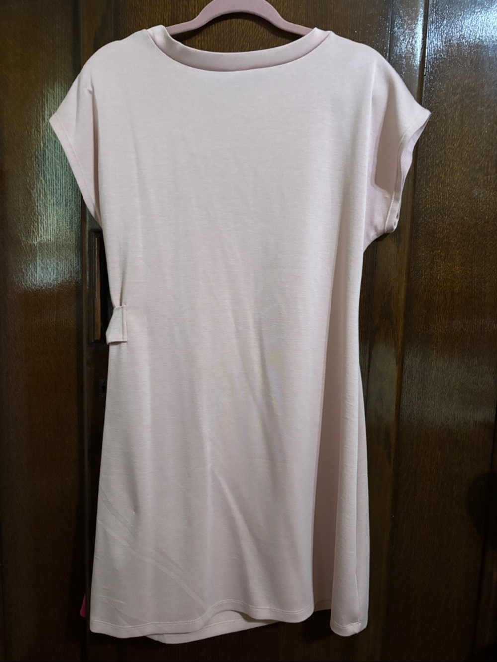 Nicole Miller Blush Pink Side-Tie Mini Dress - Picture 4 of 6